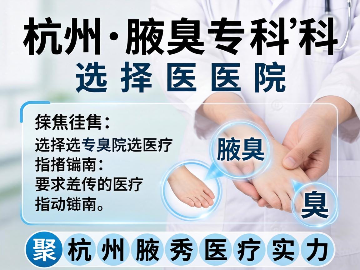 杭州腋臭专科医院选择指南，聚焦杭州腋秀医疗实力