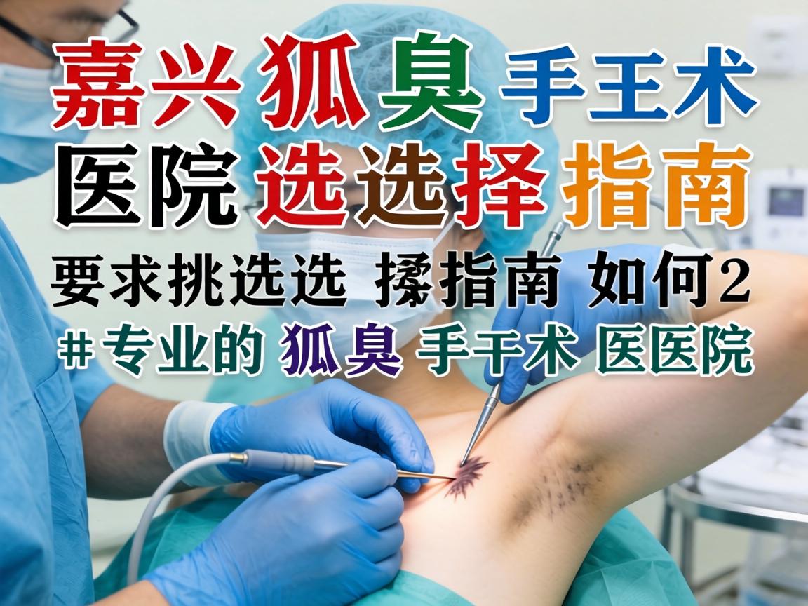 嘉兴狐臭手术医院选择指南，如何挑选专业的狐臭手术医院