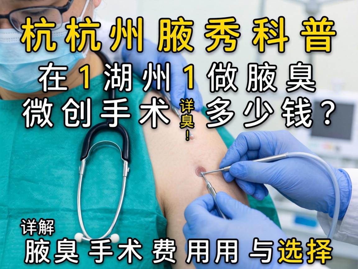 杭州腋秀科普,在湖州做腋臭微创手术多少钱?详解腋臭手术费用与选择 杭州腋秀科普,在湖州做腋臭微创手术多少钱?详解腋臭手术费用与选择