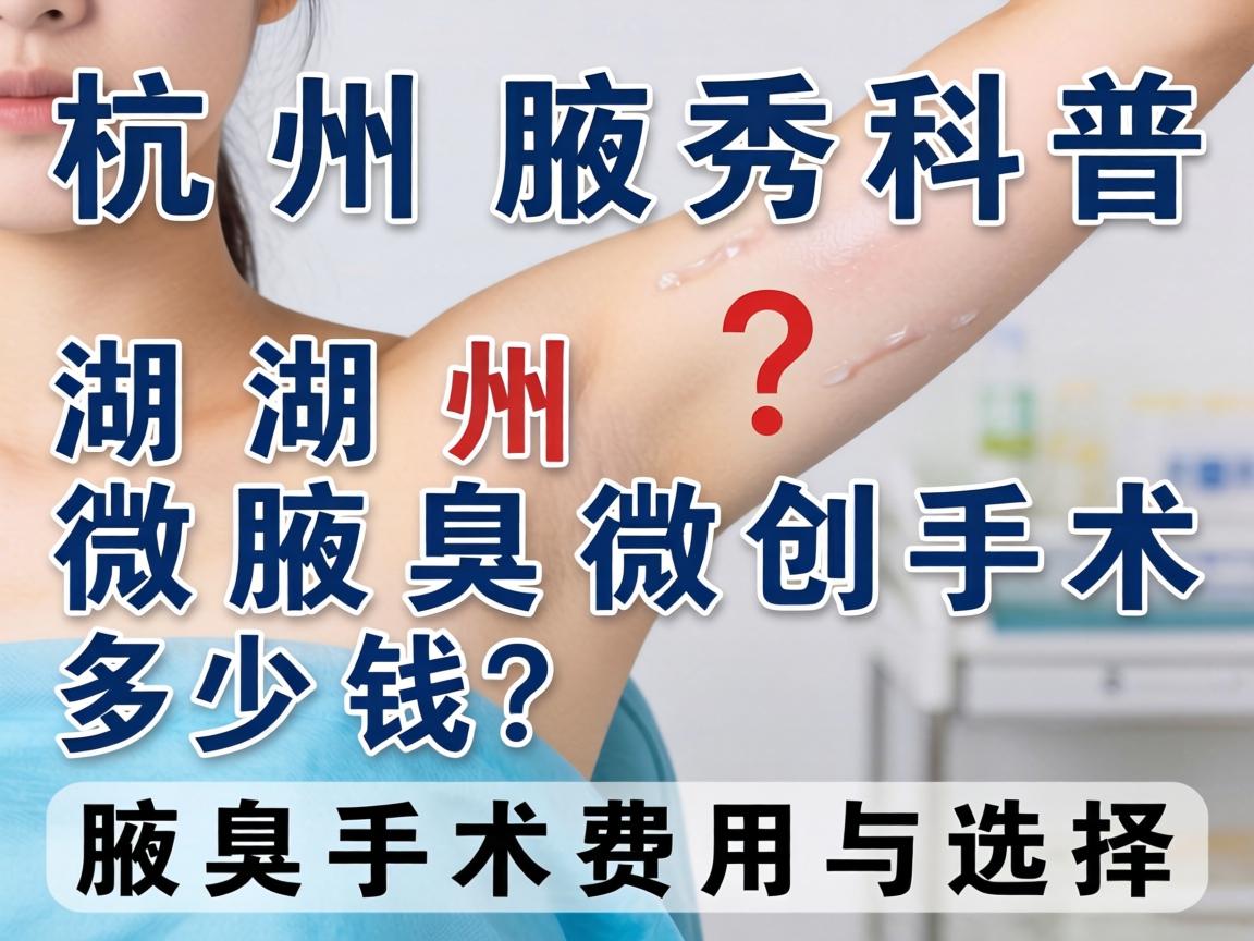 杭州腋秀科普,在湖州做腋臭微创手术多少钱?详解腋臭手术费用与选择 杭州腋秀科普,在湖州做腋臭微创手术多少钱?详解腋臭手术费用与选择