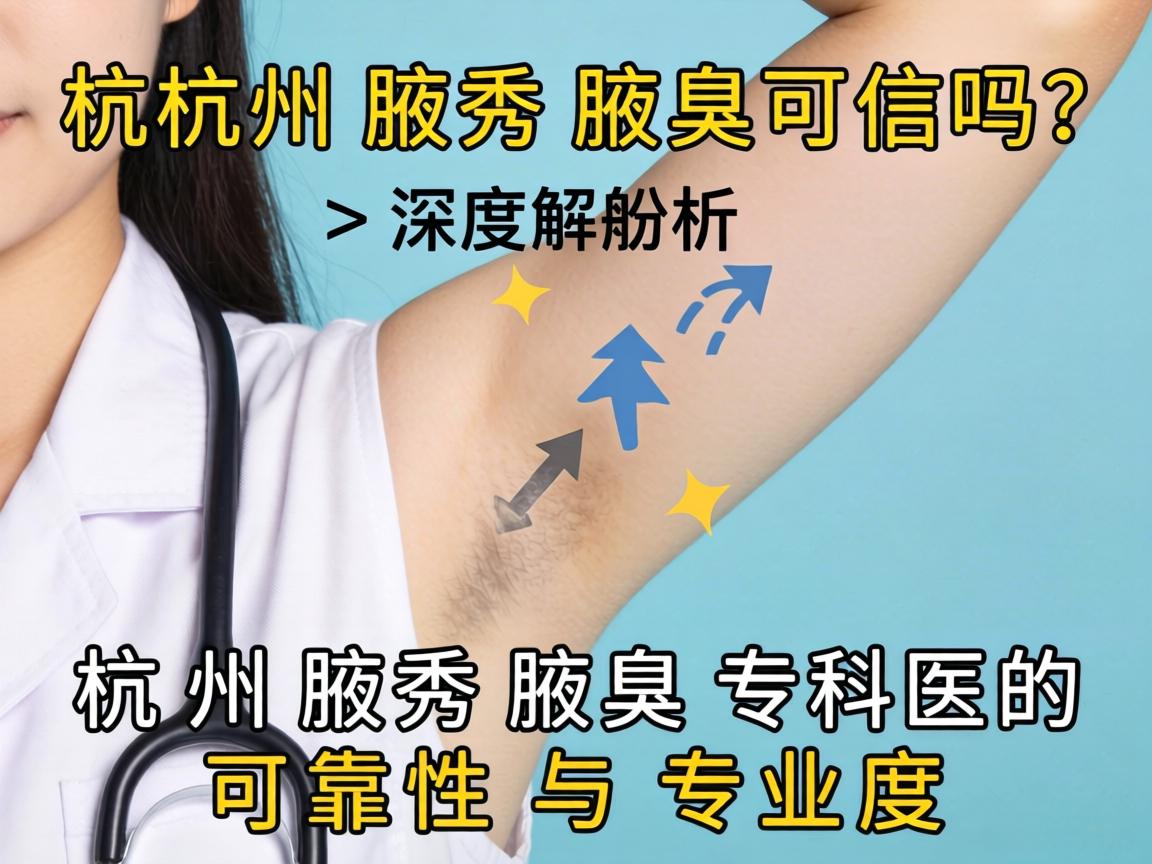 杭州腋秀腋臭可信吗？深度解析杭州腋秀腋臭专科的可靠性与专业度