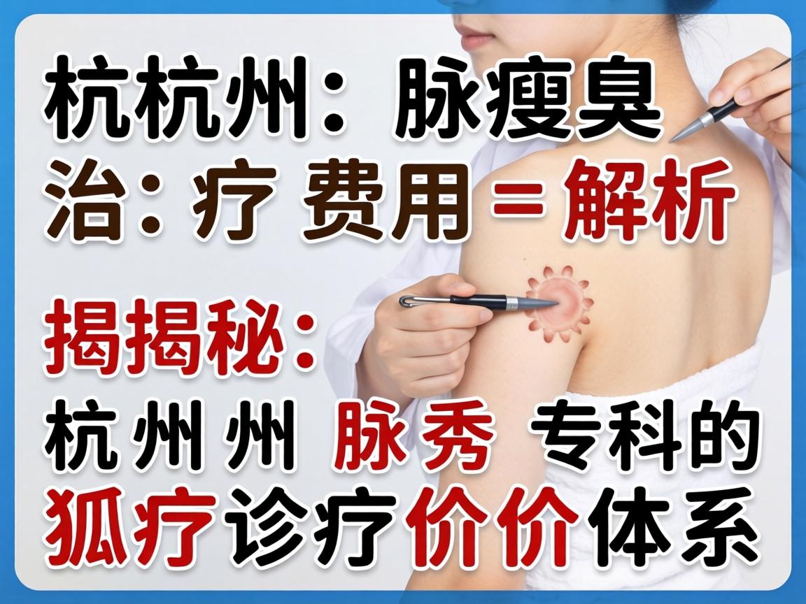 杭州腋臭治疗费用解析，揭秘杭州腋秀专科的狐臭诊疗价格体系