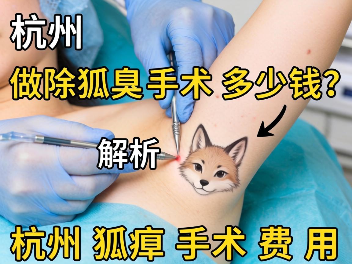 杭州做除狐臭手术多少钱？解析杭州狐臭手术费用
