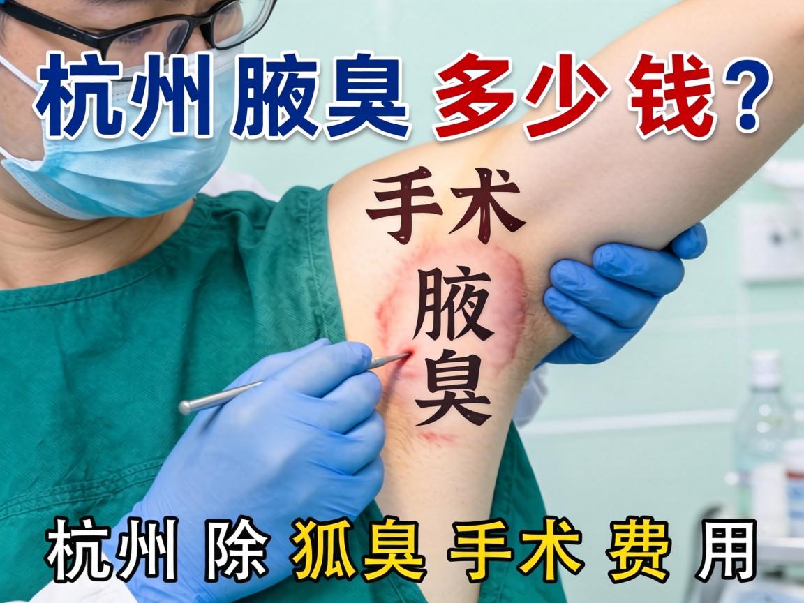 杭州腋臭手术多少钱？详解杭州除狐臭手术费用
