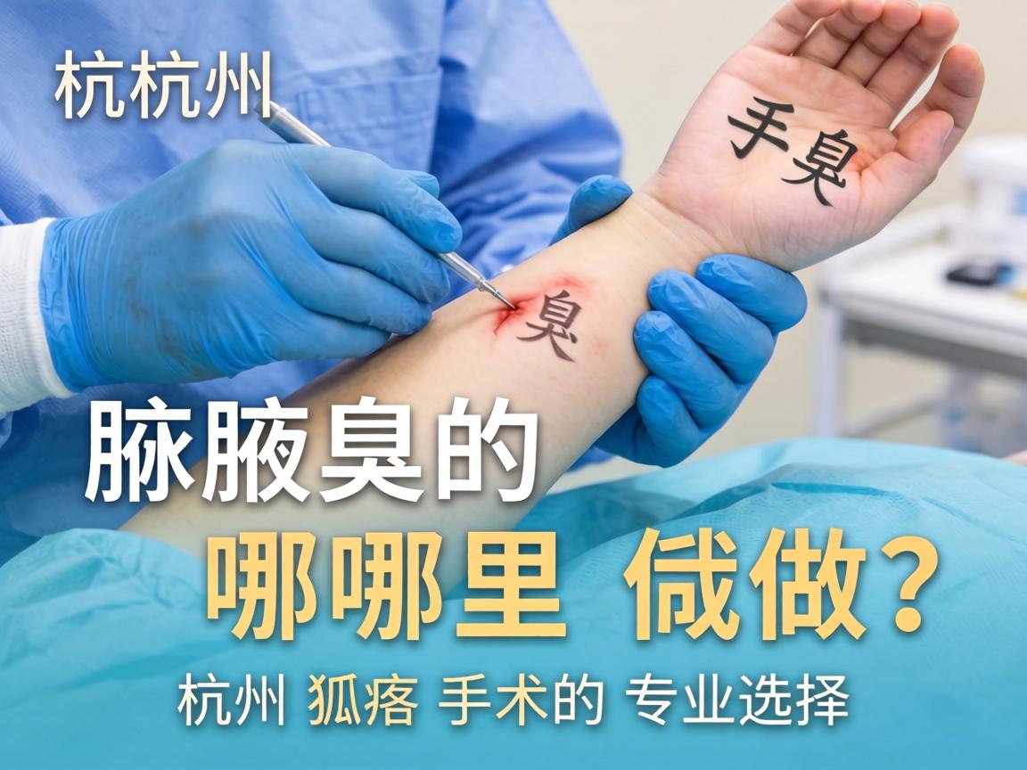 杭州腋臭手术哪里做？详解杭州狐臭手术的专业选择