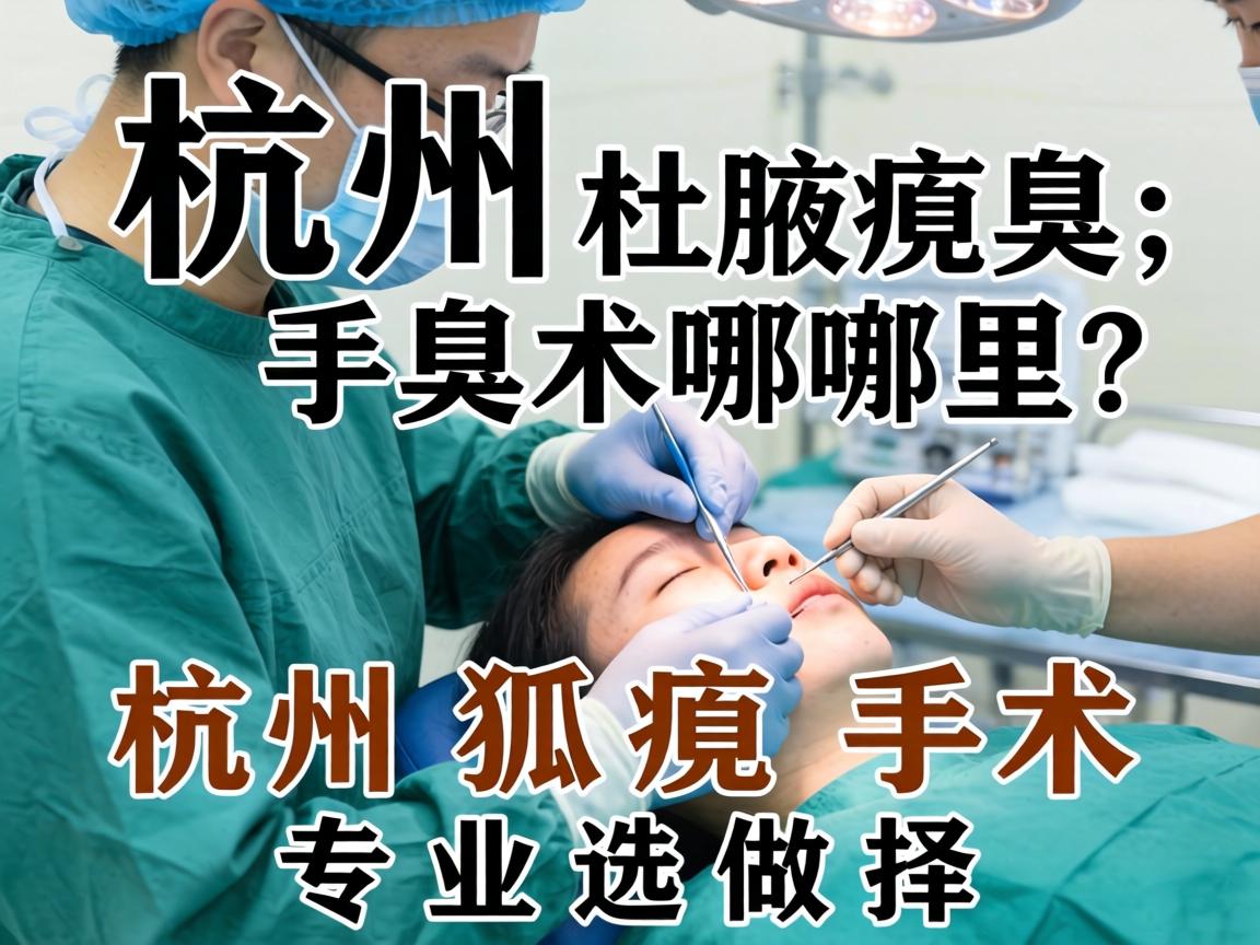 杭州腋臭手术哪里做？详解杭州狐臭手术的专业选择