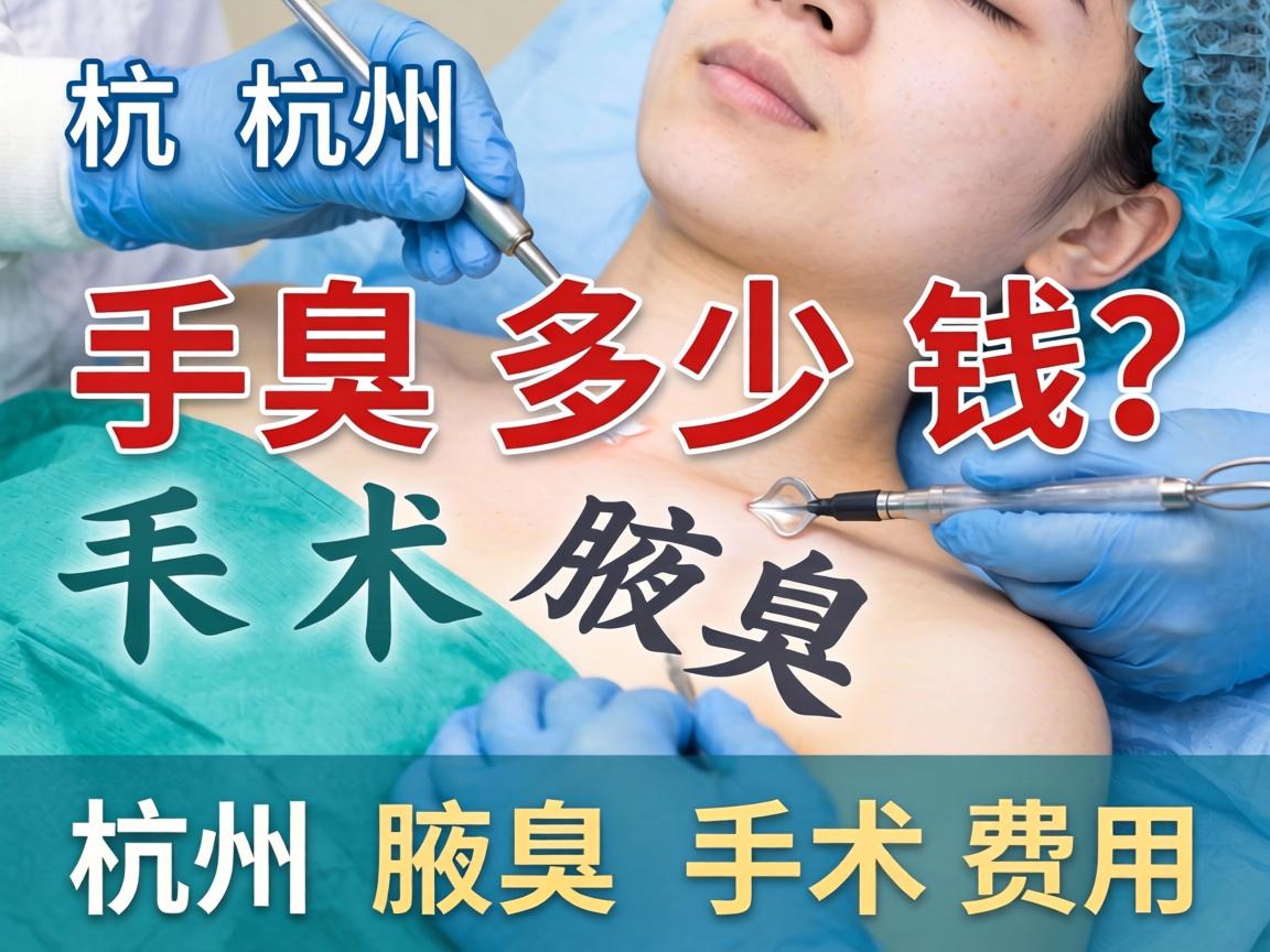 杭州腋臭手术多少钱？详解杭州腋臭手术费用