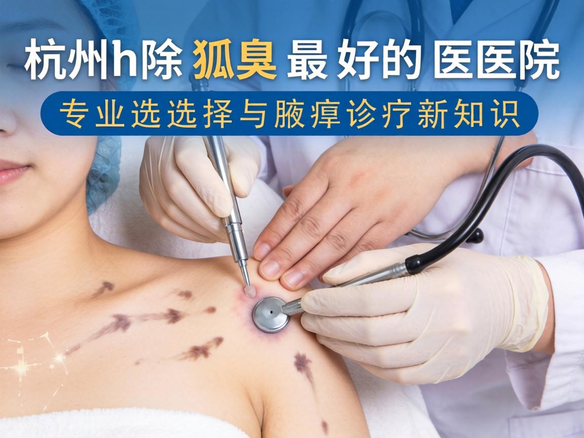 杭州除狐臭最好的医院，专业选择与腋臭诊疗新知识