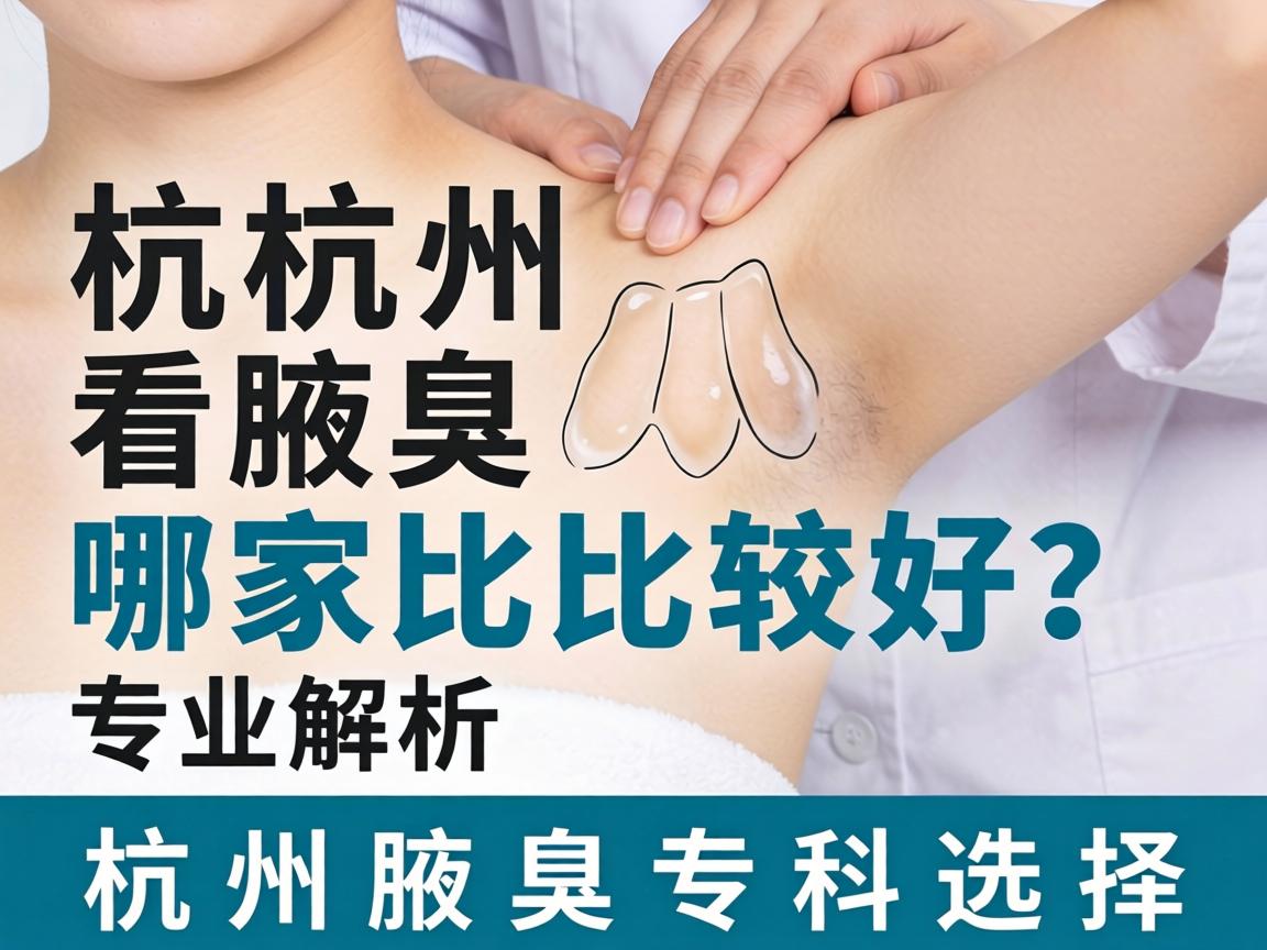 杭州看腋臭哪家比较好？专业解析杭州腋臭专科选择