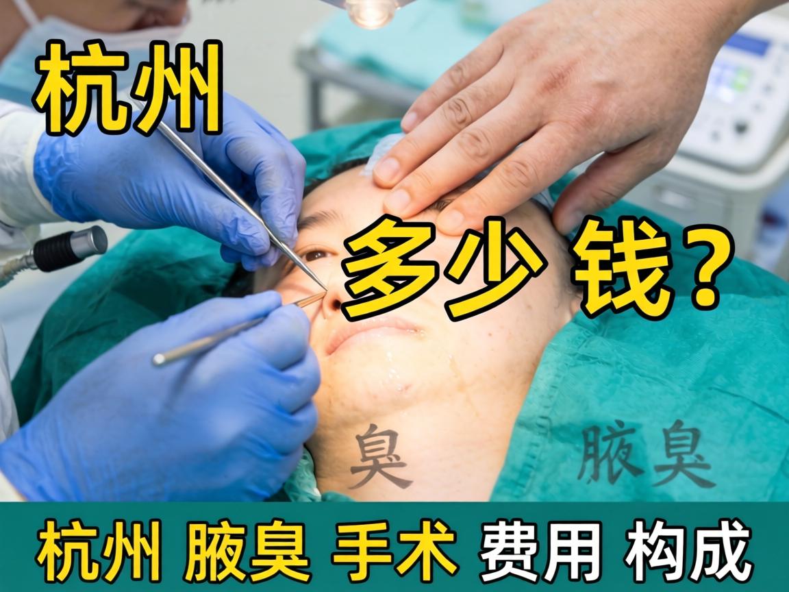 杭州腋臭手术多少钱？详解杭州腋臭手术费用构成