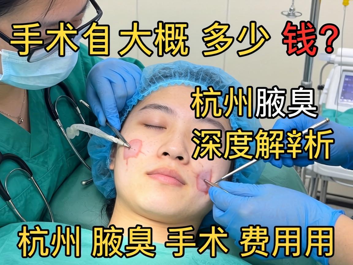 杭州腋臭手术大概多少钱？深度解析杭州腋臭手术费用