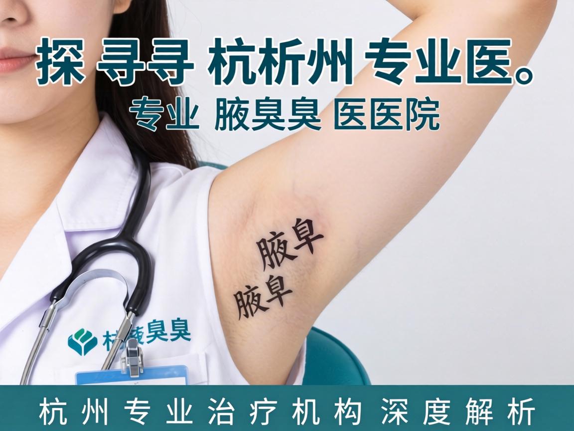 探寻杭州专业腋臭医院，杭州专业治疗机构深度解析