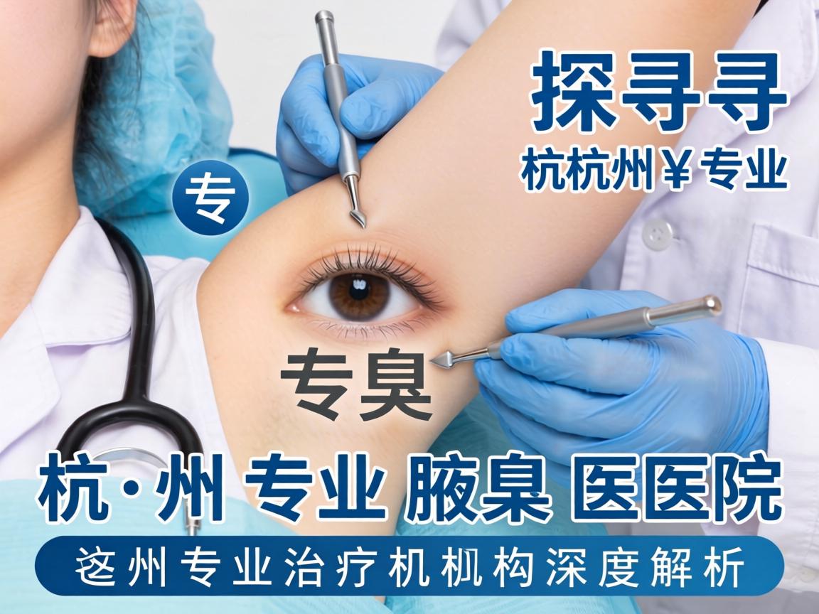探寻杭州专业腋臭医院，杭州专业治疗机构深度解析