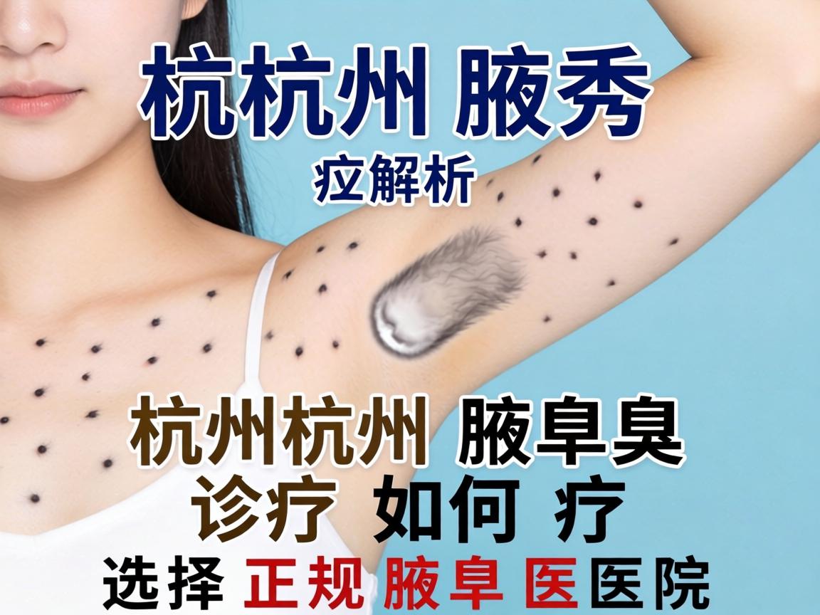 杭州腋秀解析，杭州腋臭诊疗如何选择正规腋臭医院