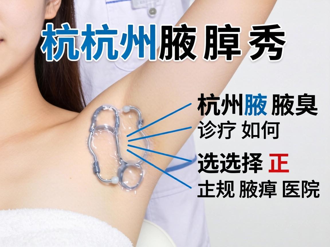 杭州腋秀解析，杭州腋臭诊疗如何选择正规腋臭医院