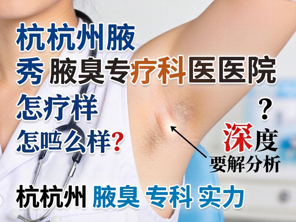 杭州腋秀腋臭专科医院怎么样？深度解析杭州腋臭专科实力