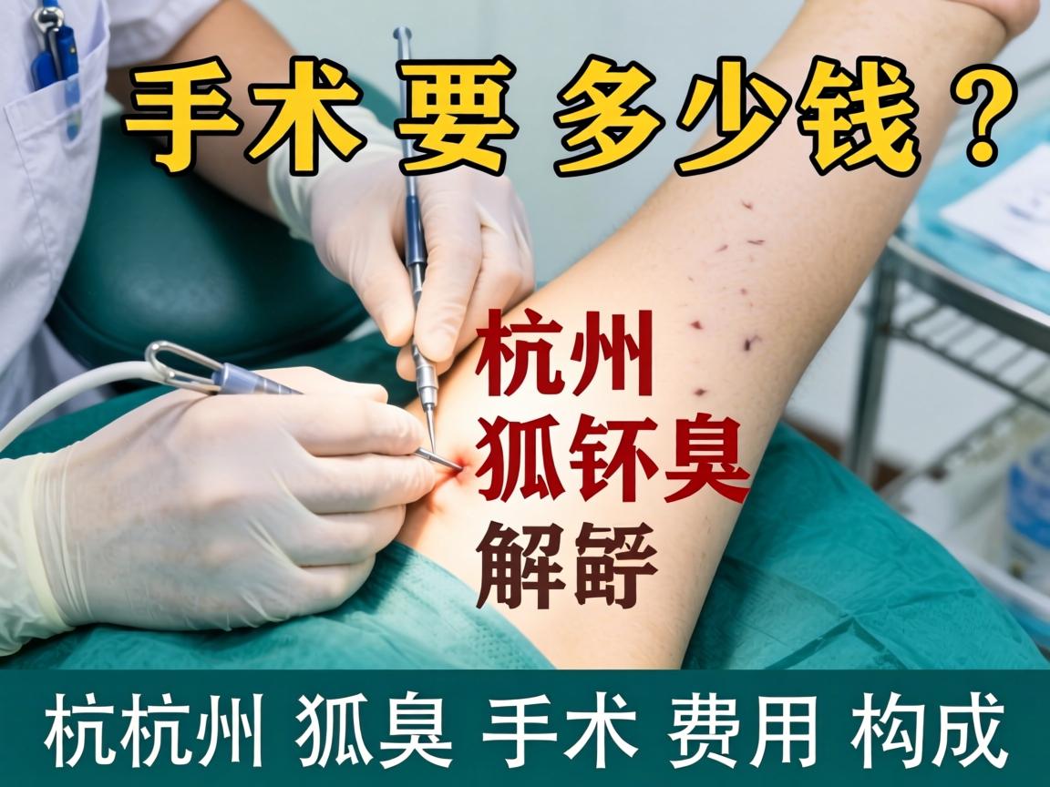 杭州狐臭手术要多少钱？详解杭州狐臭手术费用构成