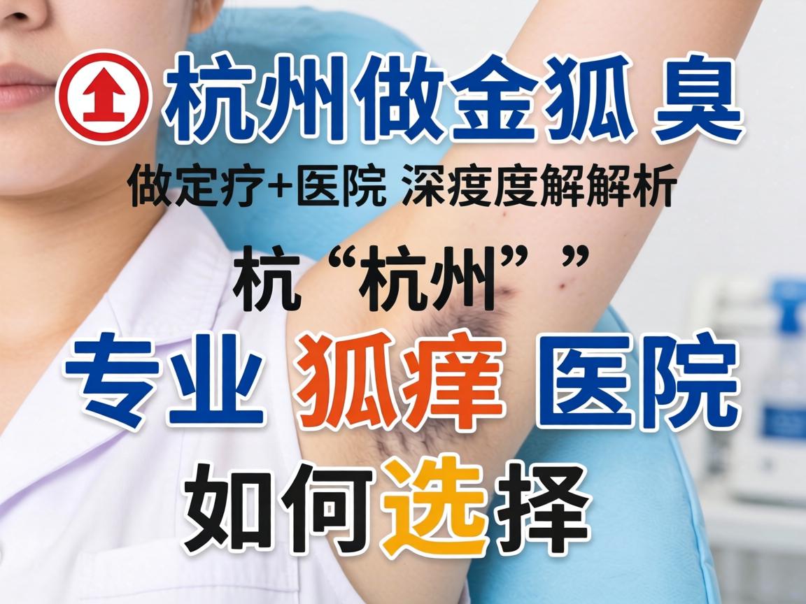 杭州做狐臭医院深度解析，杭州专业狐臭医院如何选择