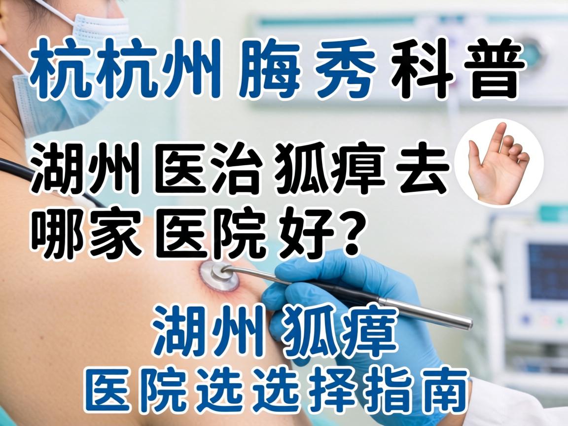 杭州腋秀科普，湖州医治狐臭去哪家医院好？湖州狐臭医院选择指南