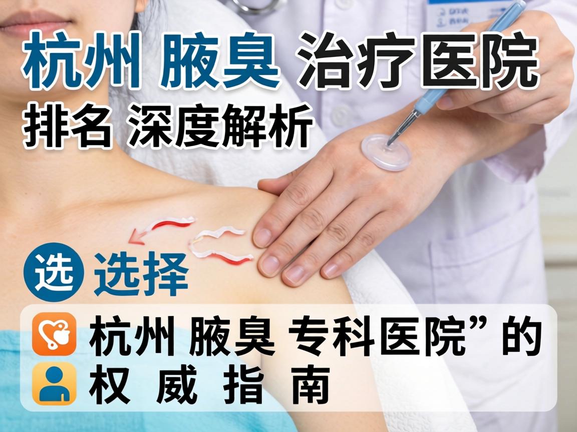 杭州腋臭治疗医院排名深度解析，选择杭州腋臭专科医院的权威指南