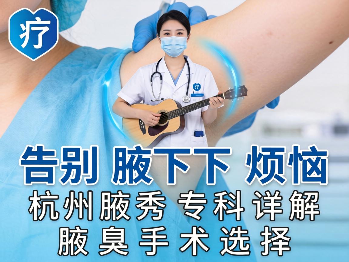 告别腋下烦恼，杭州腋秀专科详解腋臭手术选择