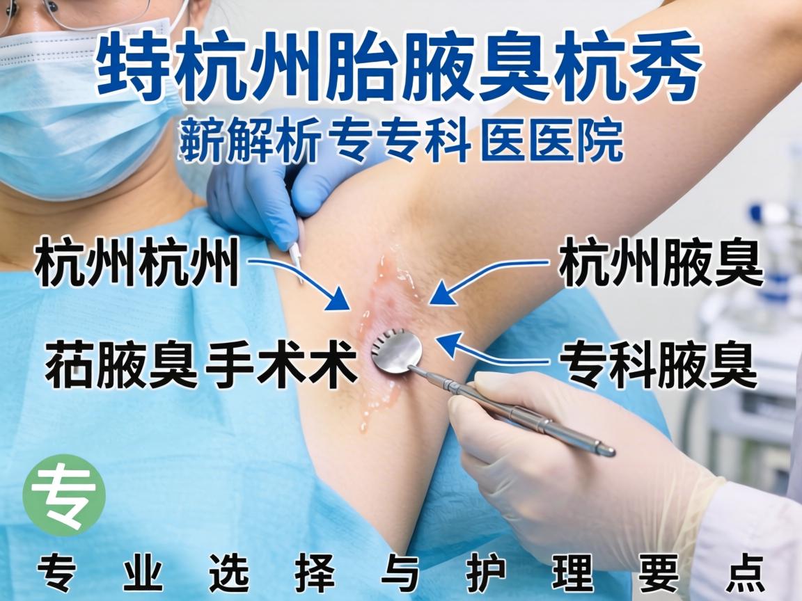 杭州腋秀解析，杭州腋臭手术专科医院的专业选择与护理要点