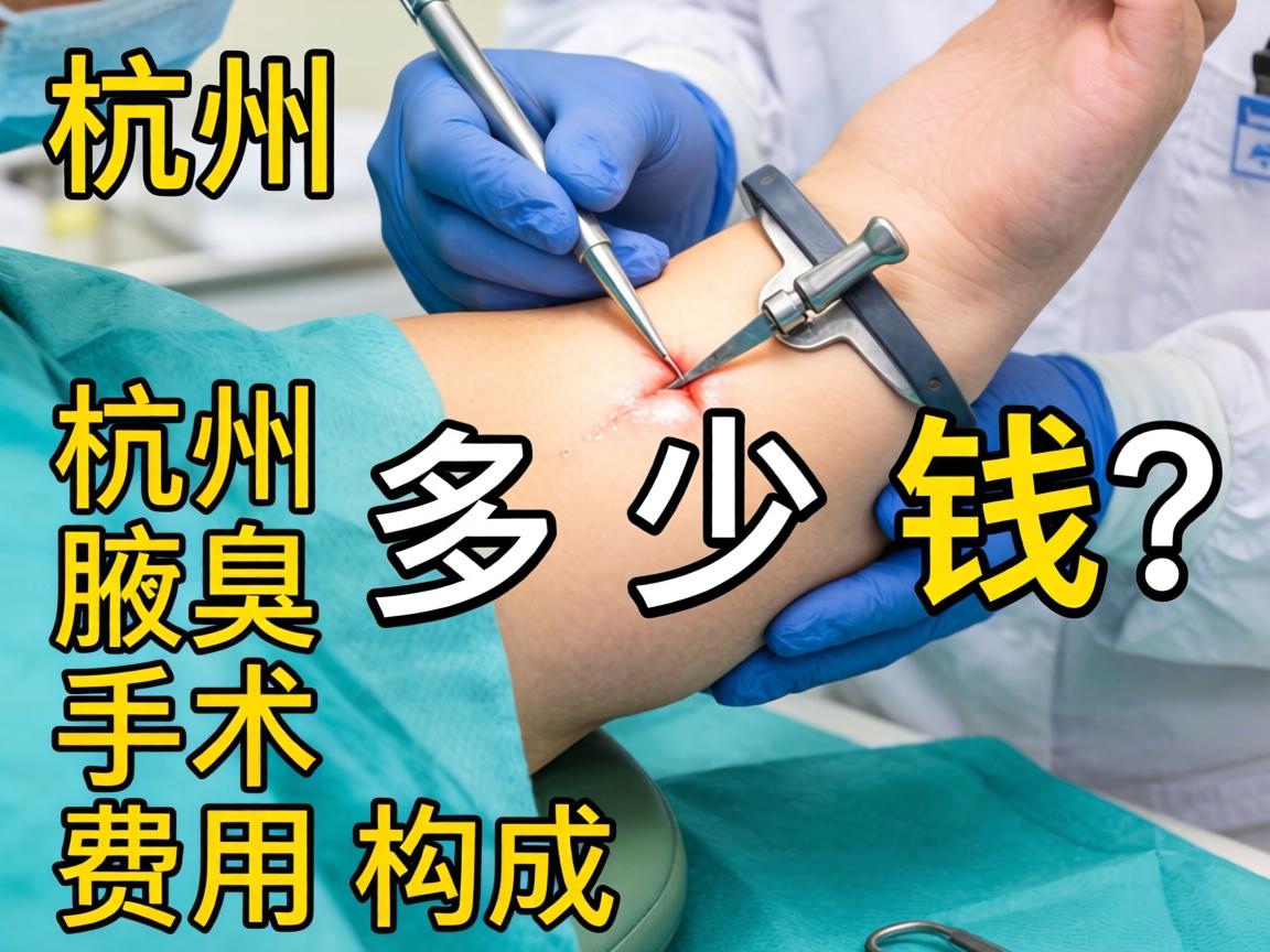 杭州腋臭手术多少钱？详解杭州腋臭手术费用构成