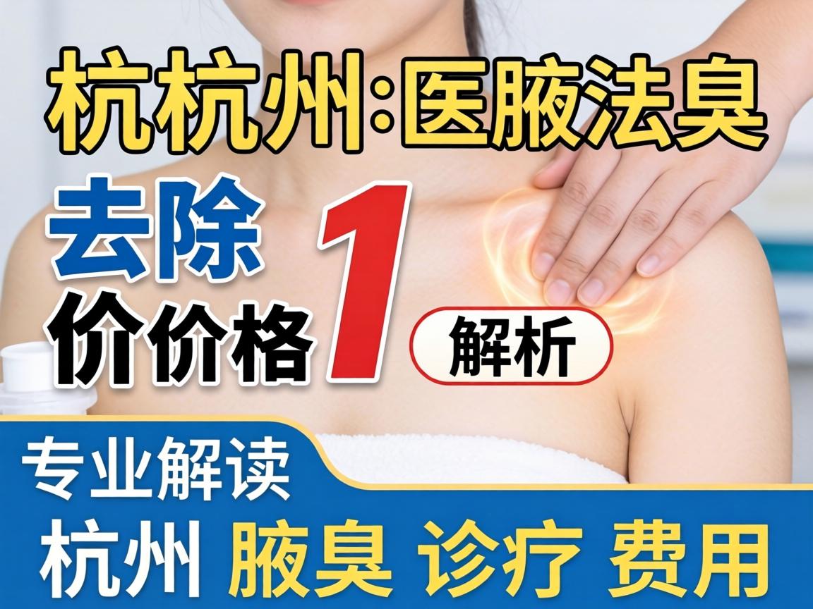 杭州腋臭去除价格解析，专业解读杭州腋臭诊疗费用