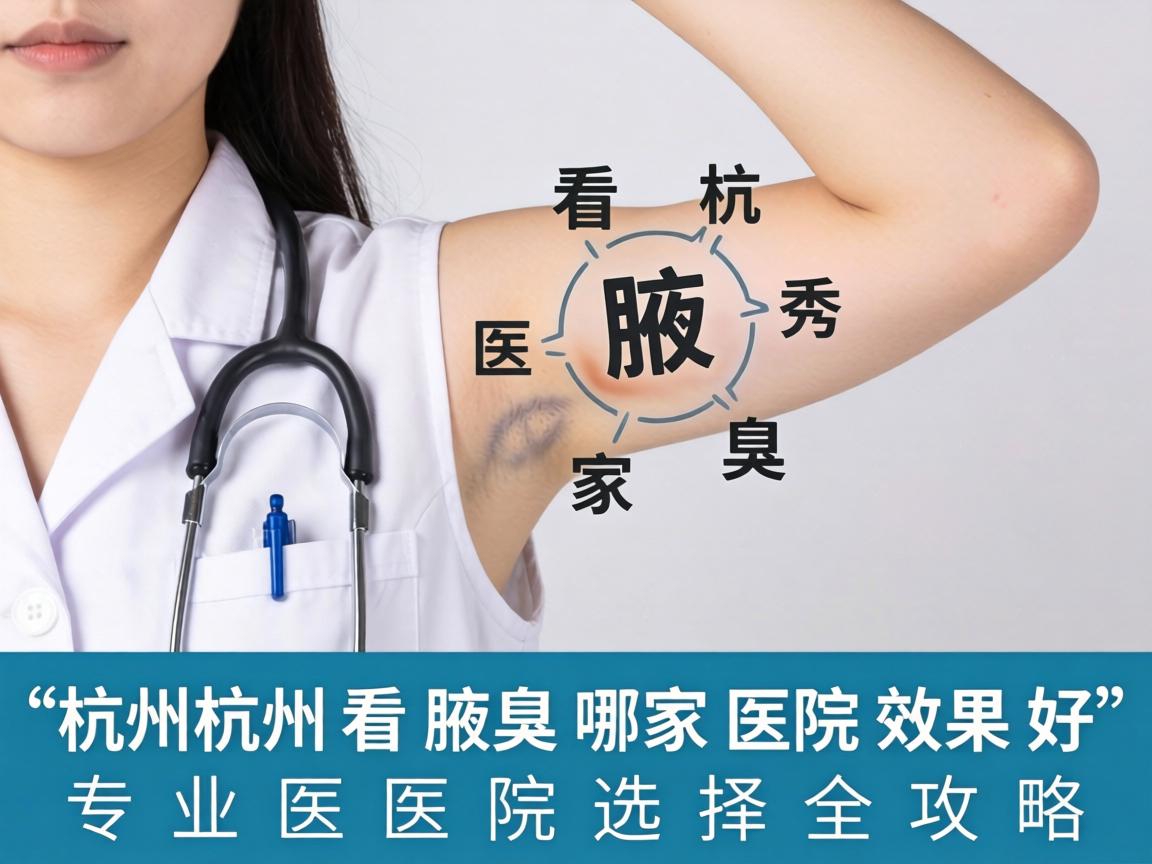 杭州腋秀解析，杭州看腋臭哪家医院效果好，专业医院选择全攻略
