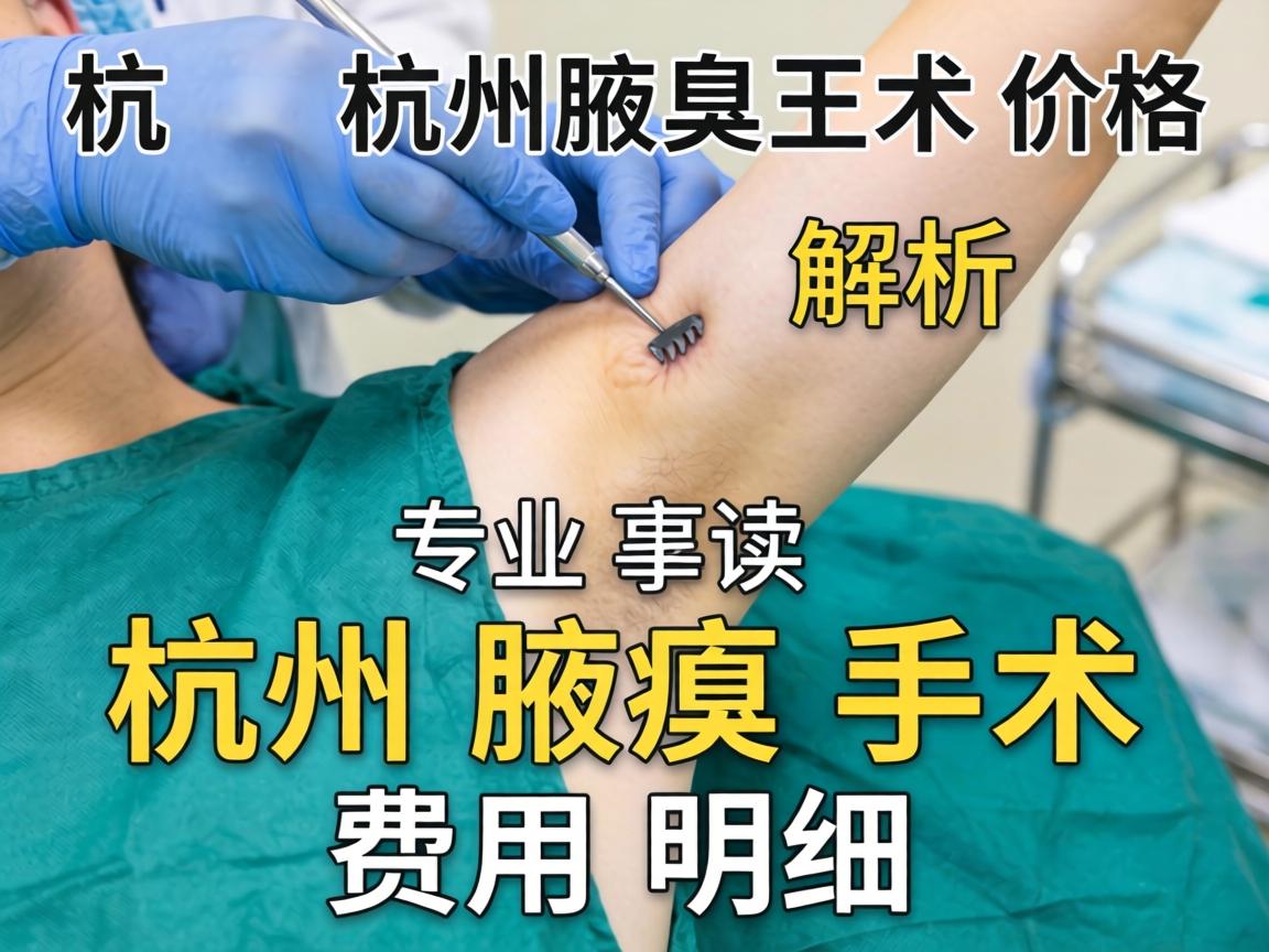 杭州腋臭手术价格解析，专业解读杭州腋臭手术费用明细