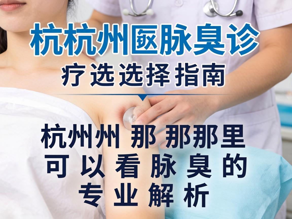杭州腋臭诊疗选择指南，在杭州那里可以看腋臭的专业解析