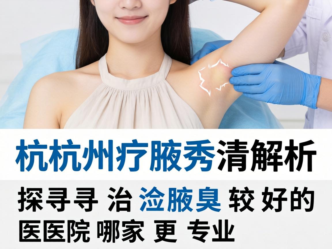 杭州腋秀解析，探寻杭州治腋臭较好的医院哪家更专业