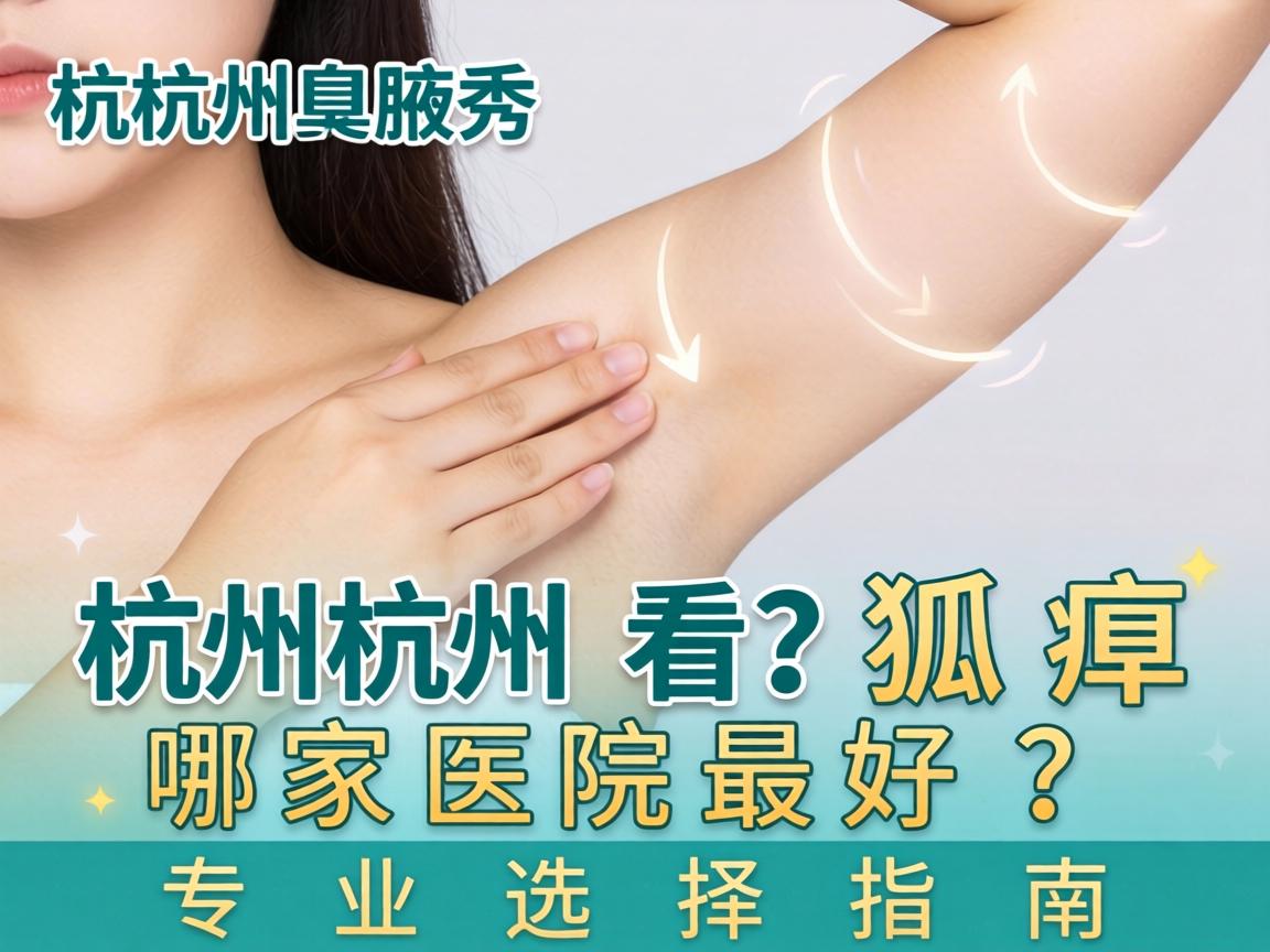 杭州腋秀解析，杭州看狐臭哪家医院最好？专业选择指南
