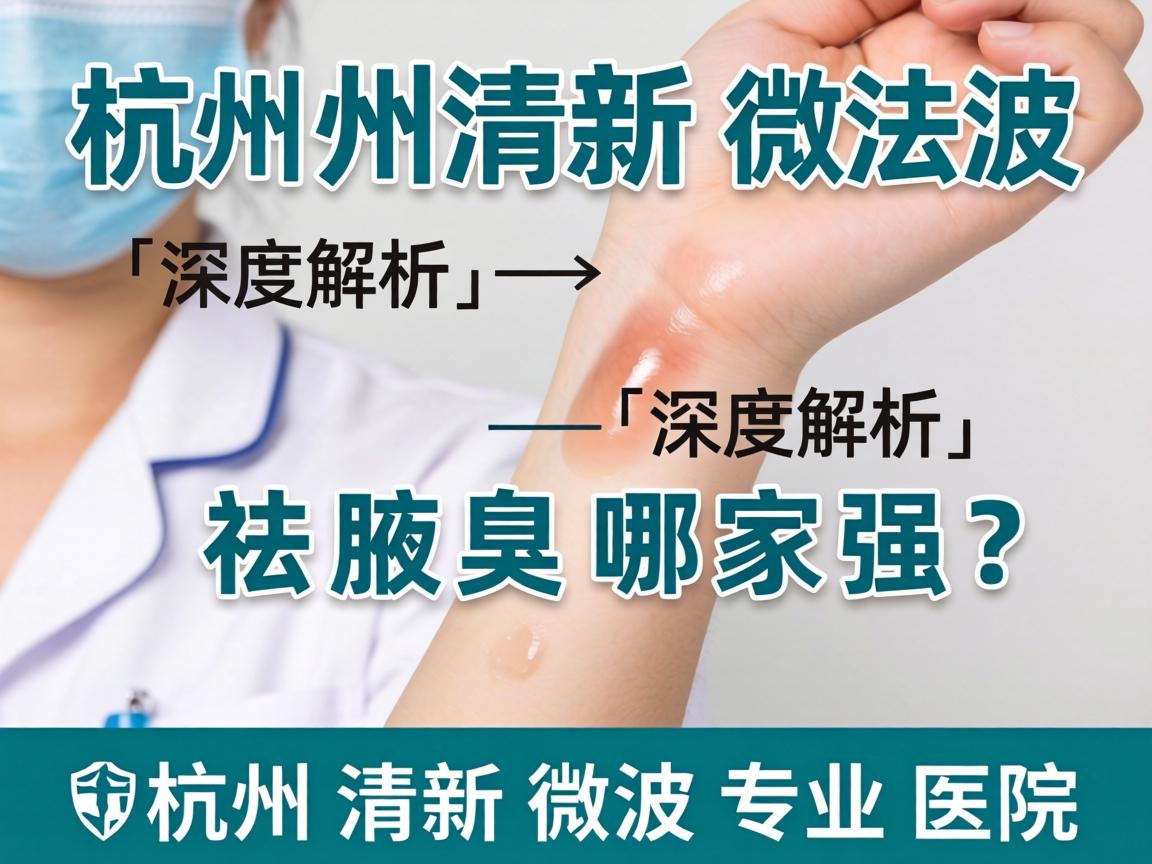 杭州清新微波祛腋臭哪家强？深度解析杭州清新微波专业医院
