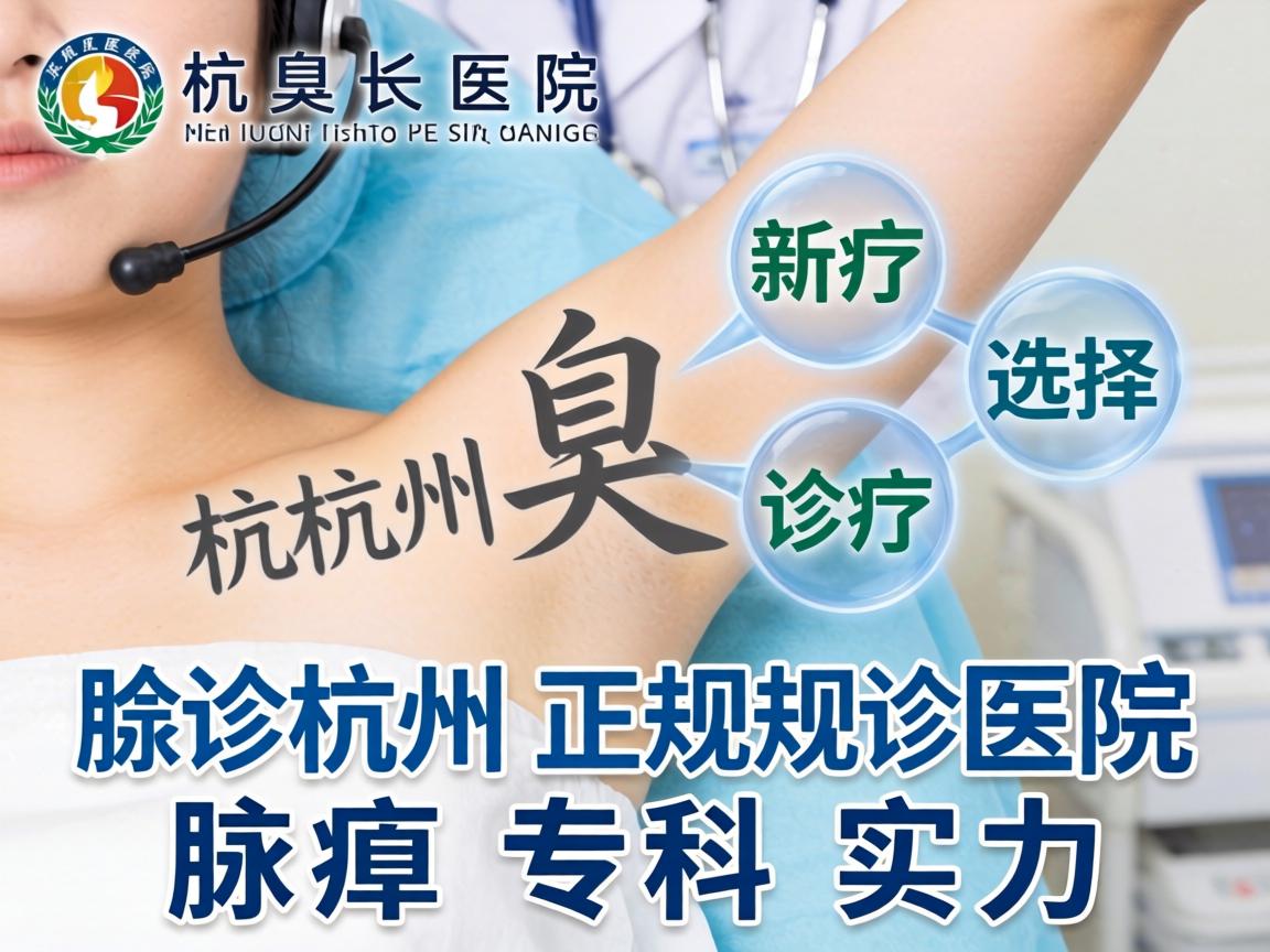 杭州腋臭诊疗新选择，解析杭州正规医院腋臭专科实力