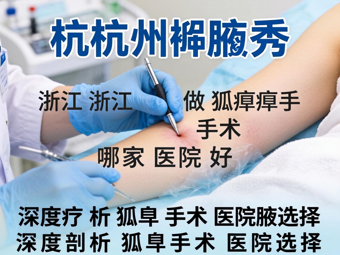 杭州腋秀解析，浙江做狐臭手术哪家医院好，深度剖析狐臭手术医院选择