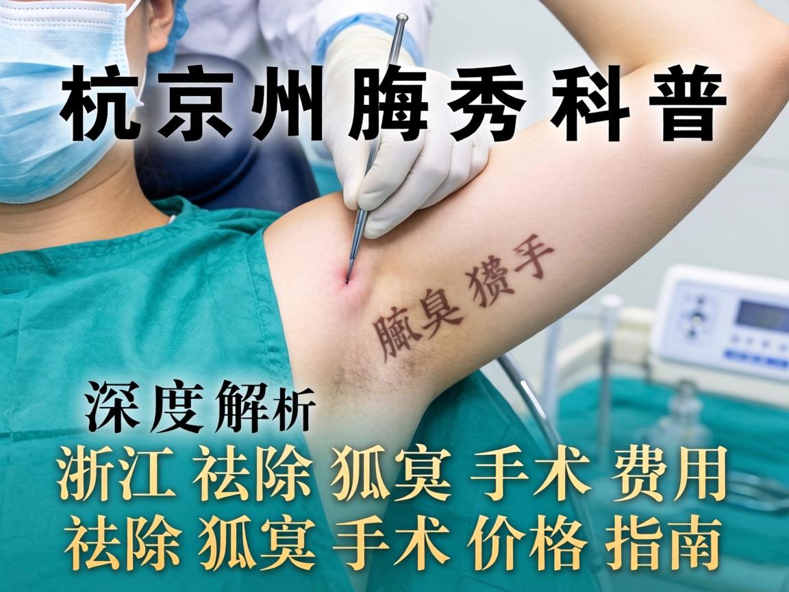 杭州腋秀科普，深度解析浙江祛除狐臭手术费用，祛除狐臭手术价格指南