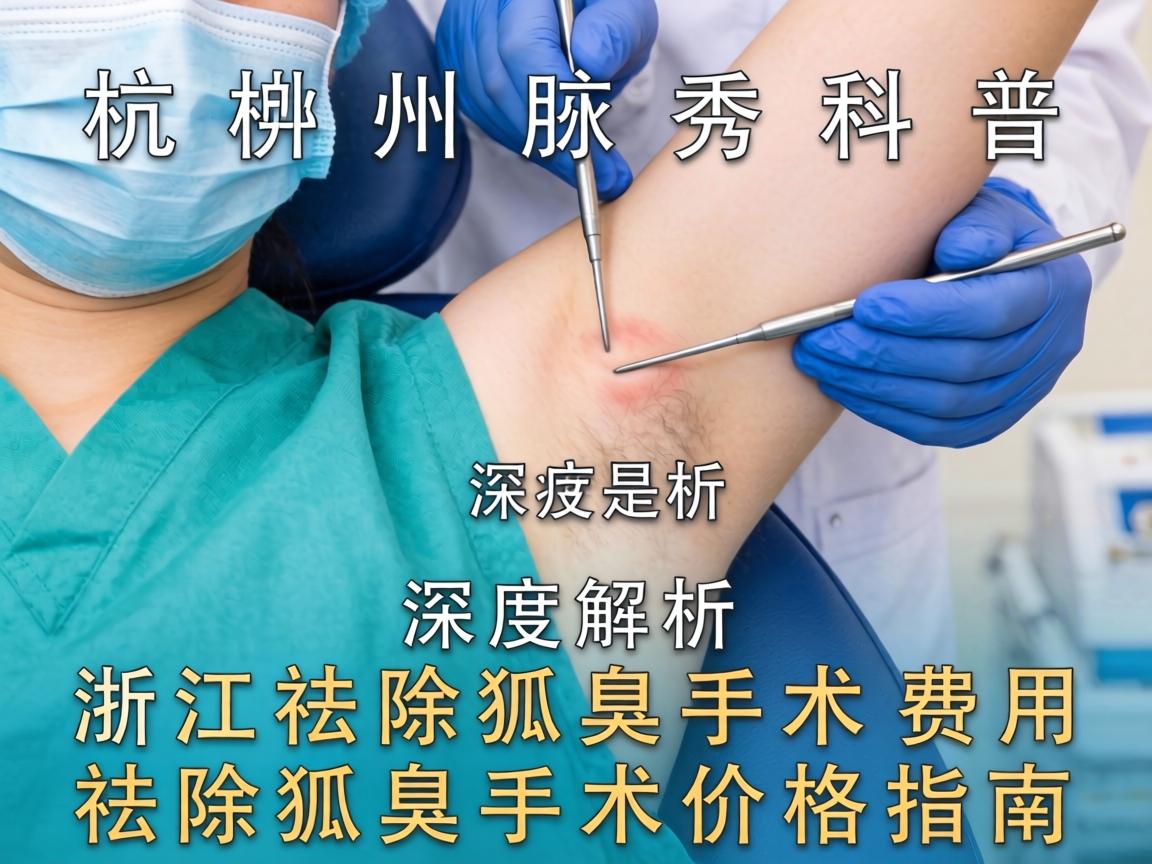 杭州腋秀科普，深度解析浙江祛除狐臭手术费用，祛除狐臭手术价格指南