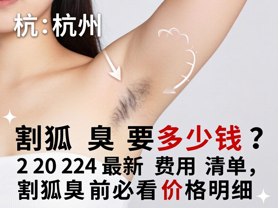 杭州割狐臭要多少钱？2024最新费用清单，割狐臭前必看价格明细