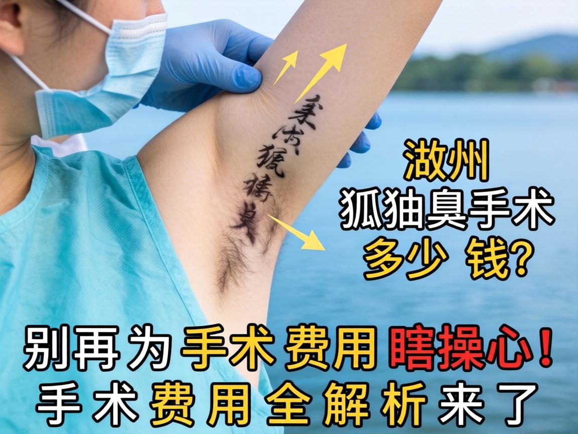 在湖州做一个狐臭手术多少钱？别再为手术费用瞎操心！手术费用全解析来了