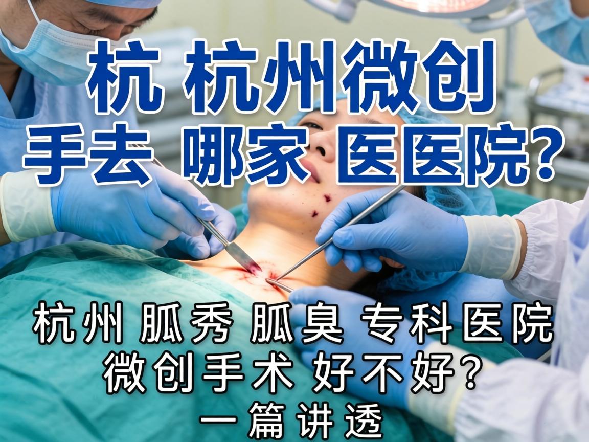 杭州微创狐臭手术去哪家医院？杭州腋秀腋臭专科医院微创手术好不好？一篇讲透