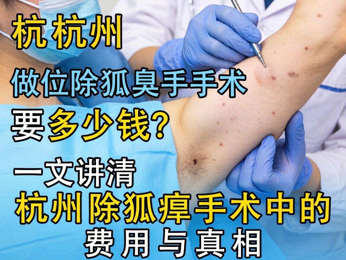 杭州做除狐臭手术要多少钱？一文讲清杭州除狐臭手术的费用与真相