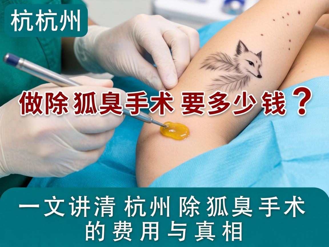 杭州做除狐臭手术要多少钱？一文讲清杭州除狐臭手术的费用与真相