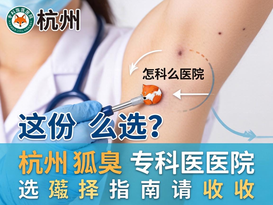 杭州狐臭专科医院怎么选？这份杭州狐臭专科医院选择指南请收好