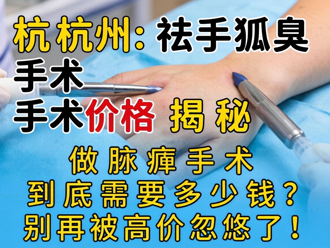 杭州祛狐臭手术价格揭秘，做腋臭手术到底需要多少钱？别再被高价忽悠了！