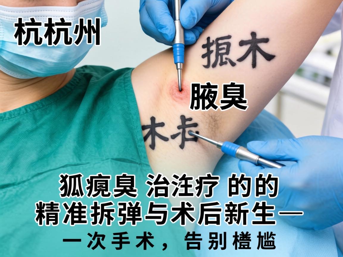 杭州腋臭手术，狐臭治疗的精准拆弹与术后新生—一次手术，告别尴尬
