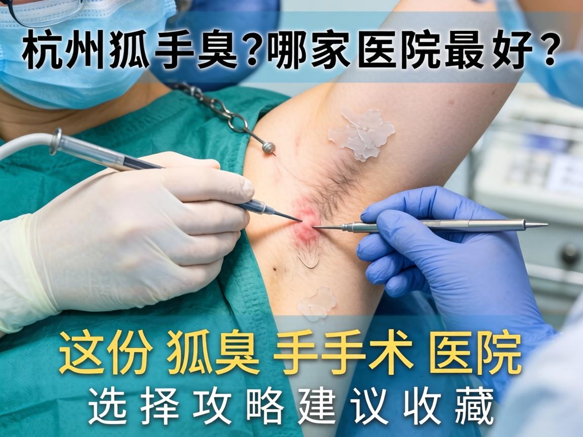 杭州狐臭手术哪家医院最好？这份狐臭手术医院选择攻略建议收藏