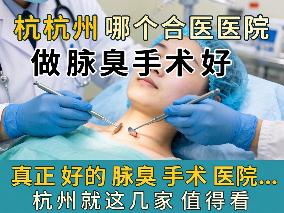 杭州哪个医院做腋臭手术好？真正好的腋臭手术医院，杭州就这几家值得看
