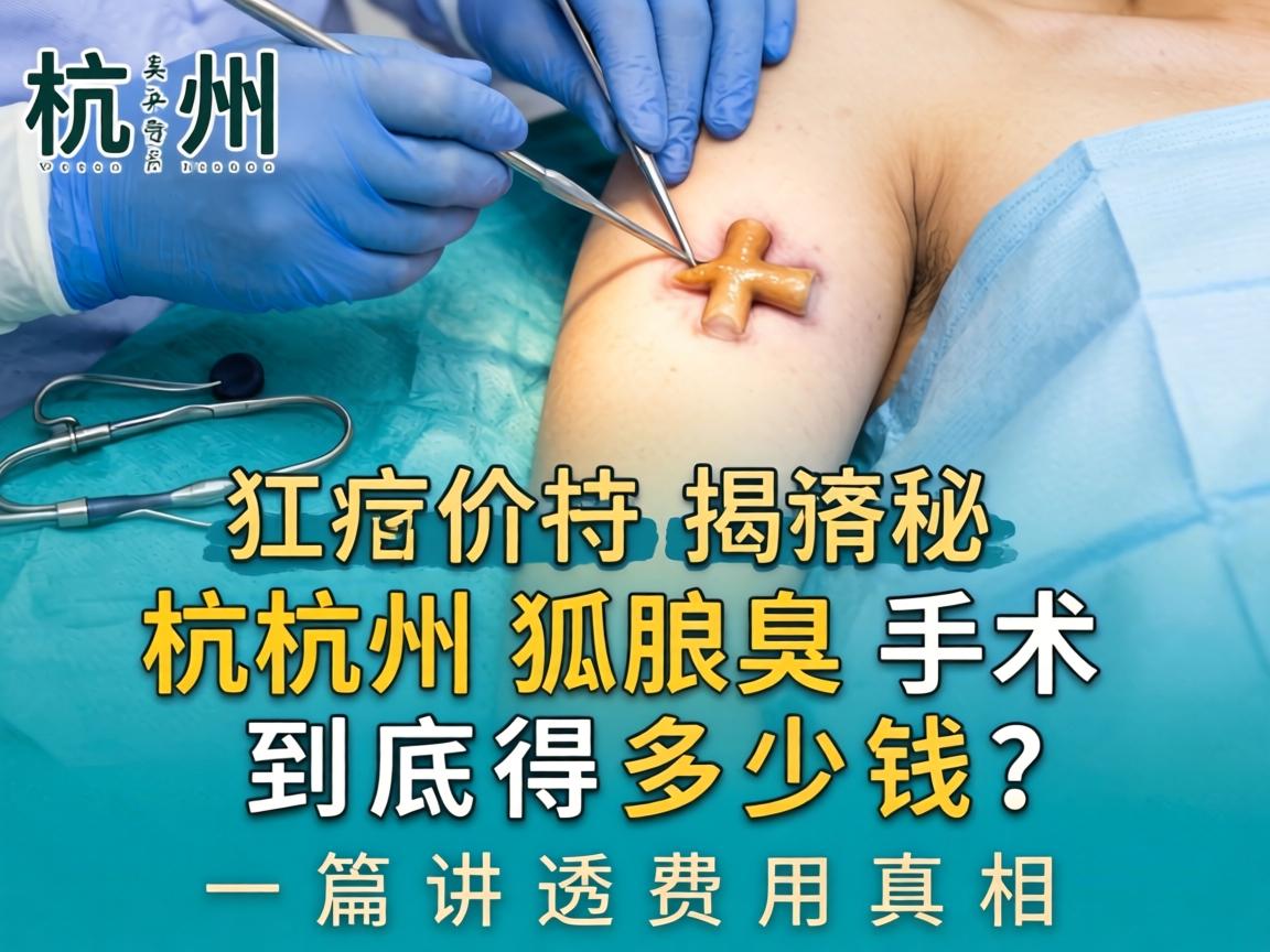 杭州狐臭手术价格揭秘，杭州狐臭手术到底得多少钱？一篇讲透费用真相