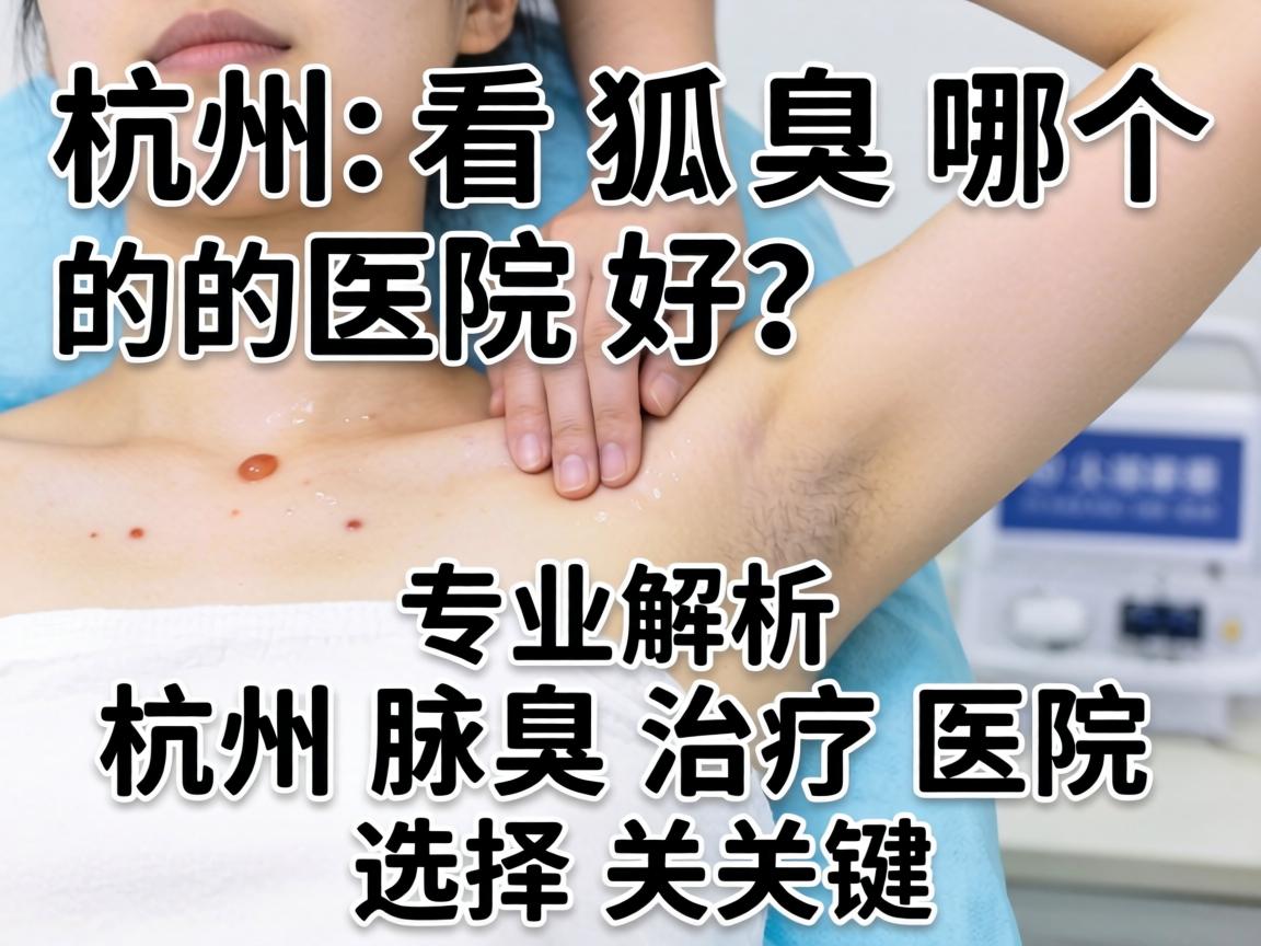 杭州看狐臭哪个医院好？专业解析杭州腋臭治疗医院选择关键